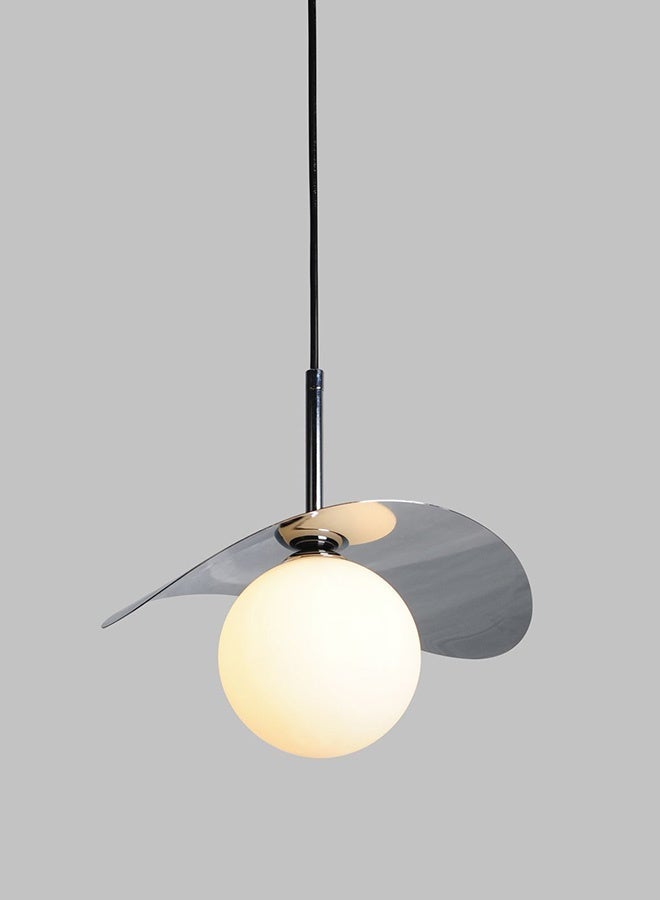 SPOLUX Modern Lighting, Single pendent, Light, Minimal modern Pendent, Chrome Color, 27x22x100 cm, Suitable for bedroom and living room, Bedside light - Image 1